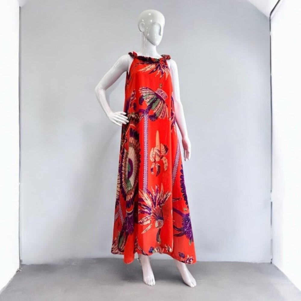 Beach-Glam Maxi Trapeze